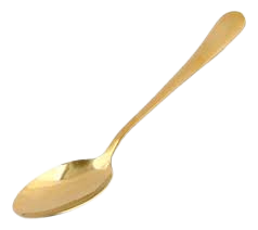 cuchara  dorada te