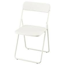 silla plegable blanca