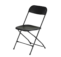 silla plegable negra